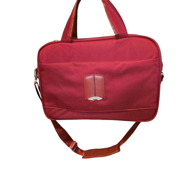 Samsonite Silhouette Red Classic Travel Carry On Bag - Picture 2 of 10